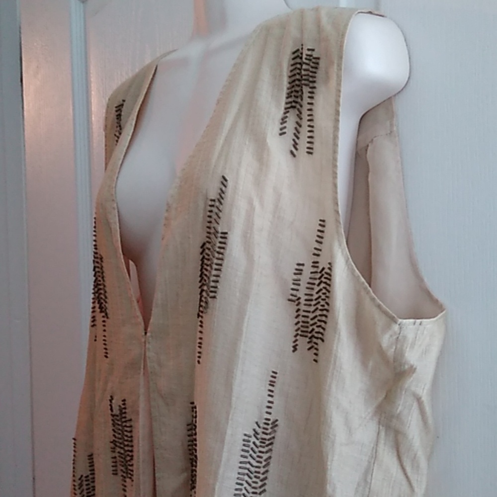 Coldwater Creek beaded blouse vest XL 18 - Picture 3 of 5